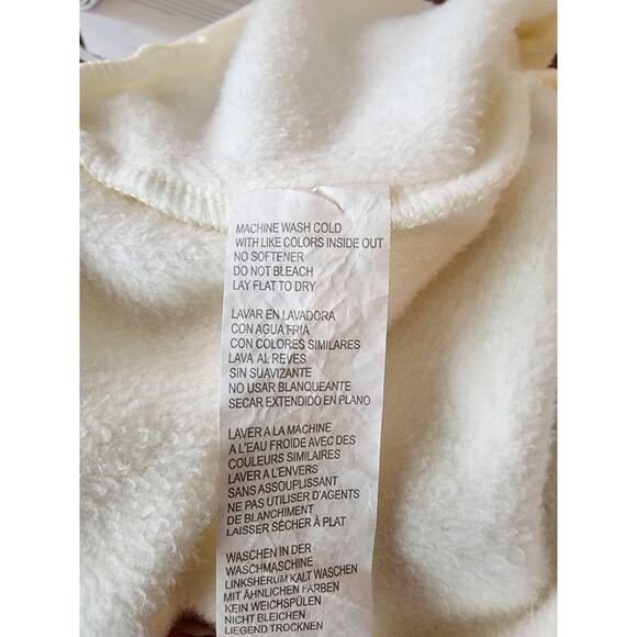 Fabletics Zaylee Eco-Fleece Funnel Neck Top White Women’s Size XS - Picture 8 of 8